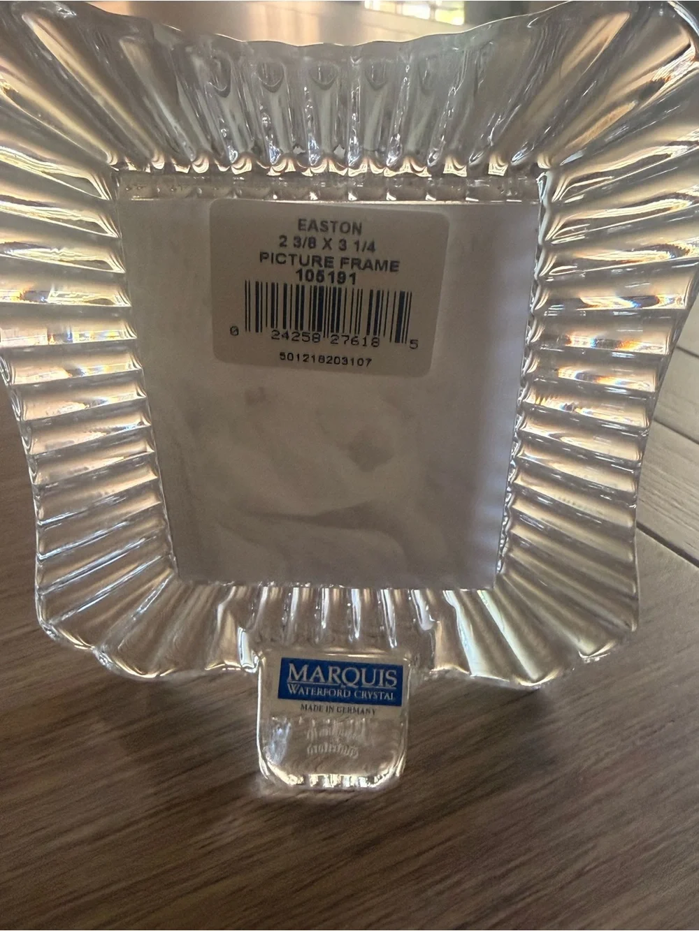 Marquis by Waterford Easton Clear Crystal Picture Frame 2 3/8 x 3 1/4 105191